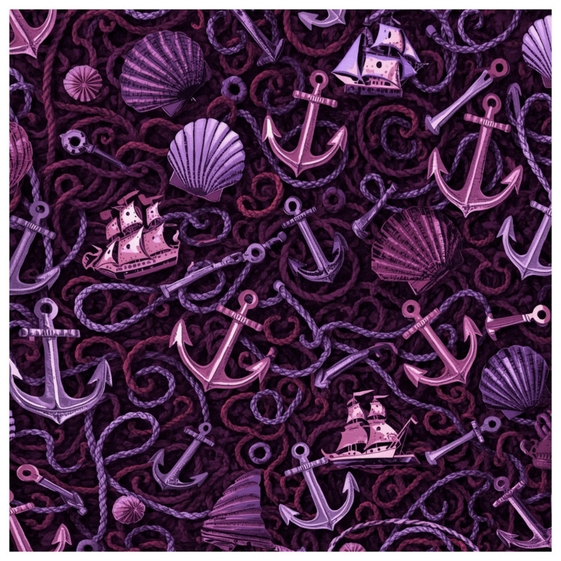Nautical Anchors Ships Blankets, 60in W x 80in H