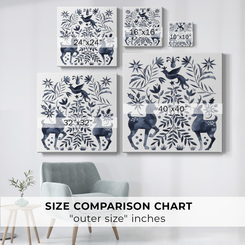 «Otomi Inspired Christmas IV», H 24 po x l 24 po x P 1,5 po
