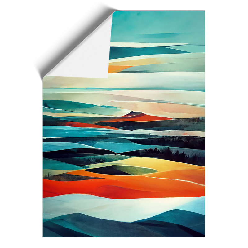 Meadow Landscape Abstract No.4 - Wall Art, Paper, 59.4cm H x 42cm W