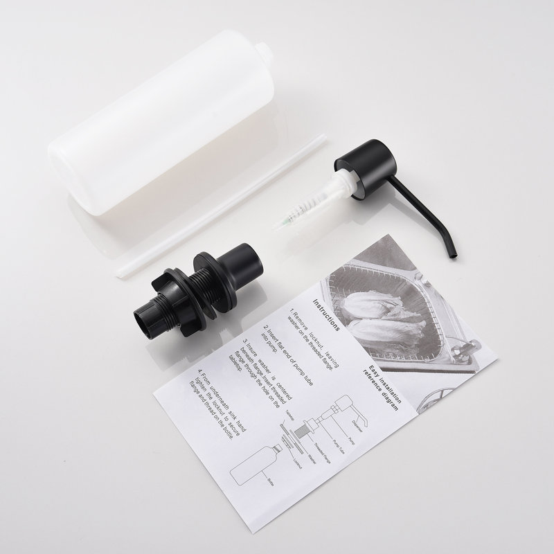 Distributeur de savon, Noir mat
