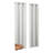 Eclipse Blackout Curtains, Pembroke Faux Linen Grommet Window Curtains, 95 in long x 42 in wide, Thermal Insulated and Noise Reducing Curtains for Living Room, Bedroom or Media Room, 2 Curtain Panels, White-90147499-90147502