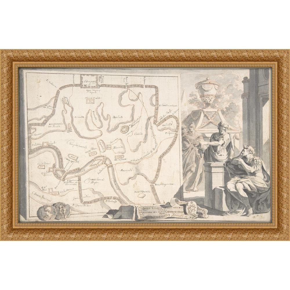 Astoria Grand Map of Ancient Rome Illustrating Major Monuments and the ...