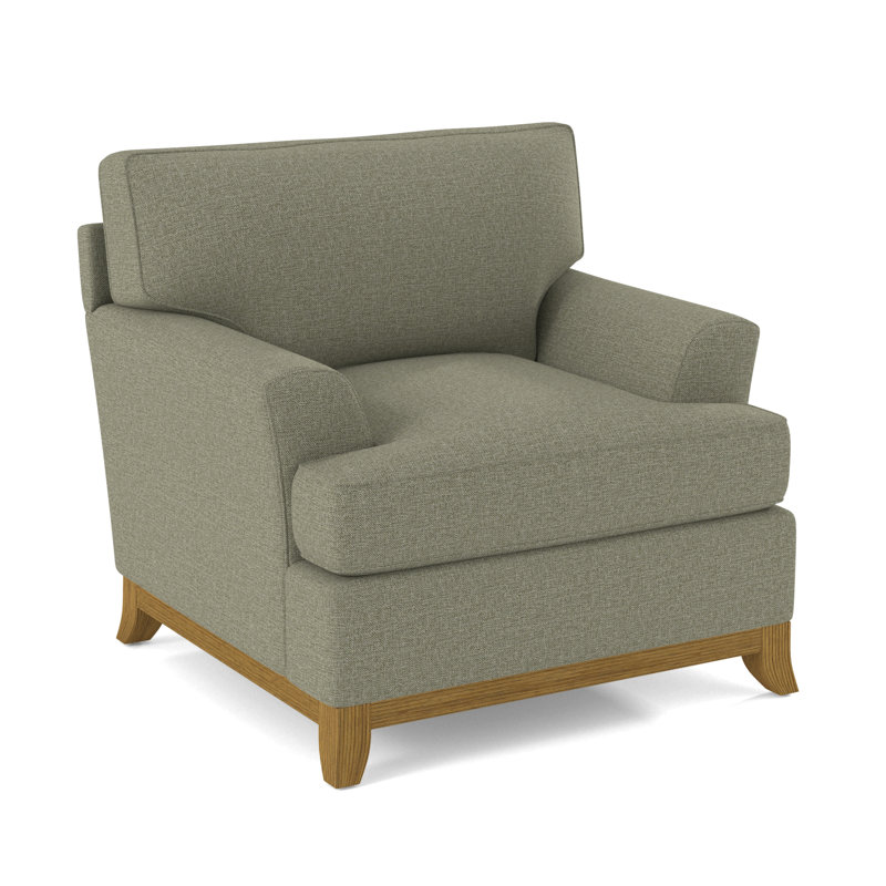 Fauteuil large Oaks Way, Performance texturée blanche; 0865-91, Miel