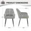 Chenille Fabric Dining Chair-667873214