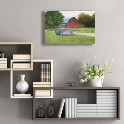  «Vintage Truck» par James Wiens, art mural en verre acrylique, 24 po x 16 po