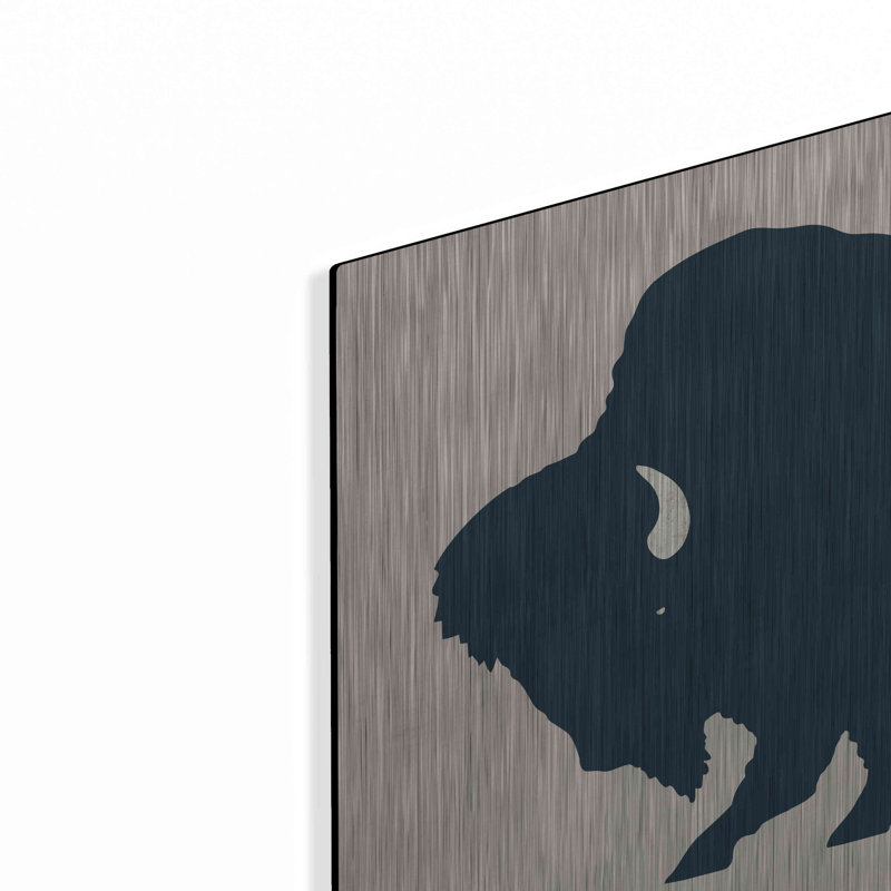 Luxe Buffalo Bison I On Beige par Buffalo Bison I On Beige par Ryan Fowler, H 12 po x l 16 po
