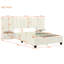 Lit confortable tapissier beige pour grand lit avec tête de lit surdimensionnée et tablettes pratiques avec rangement fonctionnel-2095796246