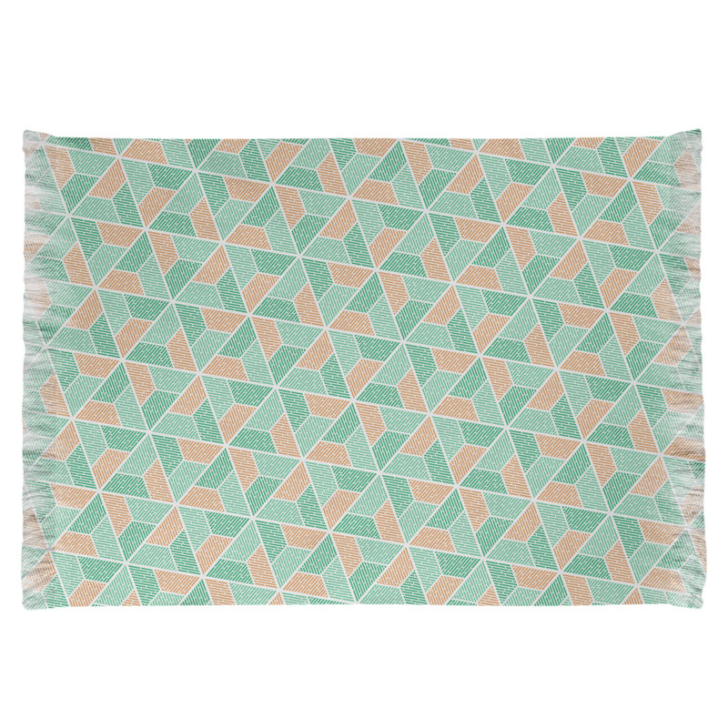 Tapis vert/orange trapèzes Mcguigan, Oui