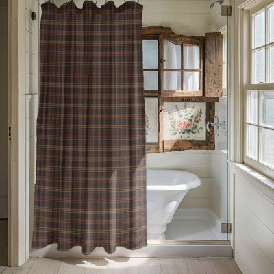 Harvest Plaid - 1 Piece Shower Curtain