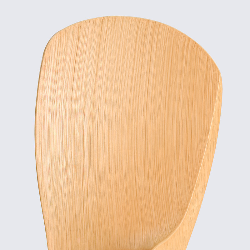 Ventilateur de plafond encastré moderne à 3 pales de 23 po avec télécommande et ensemble d'éclairage inclus, Bois naturel