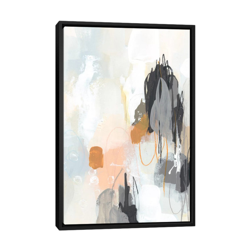 « elevation i », impression sur toile, H 26 po x l 18 po x P 1,5 po, Toile avec cadre noir, Pas de tapis
