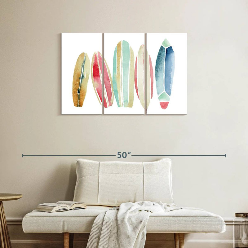 Planches de surf en rangée Senne, H 24 po x l 38 po