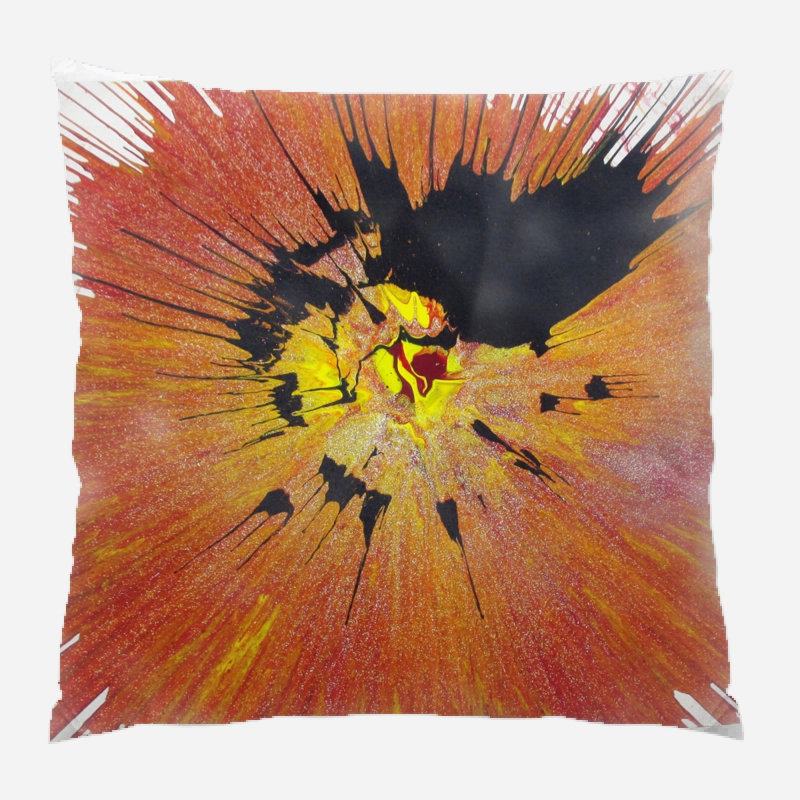 Coussin décoratif painting Mascarenas, Microsuède, Intérieur