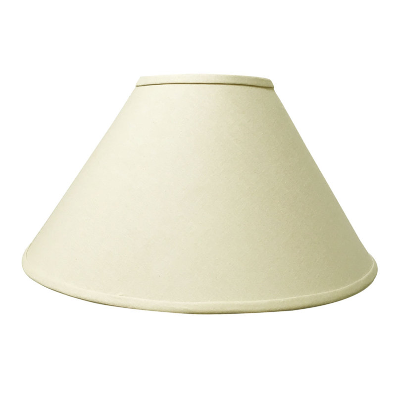 Abat-jour empire en soie hardback, Lin beige
