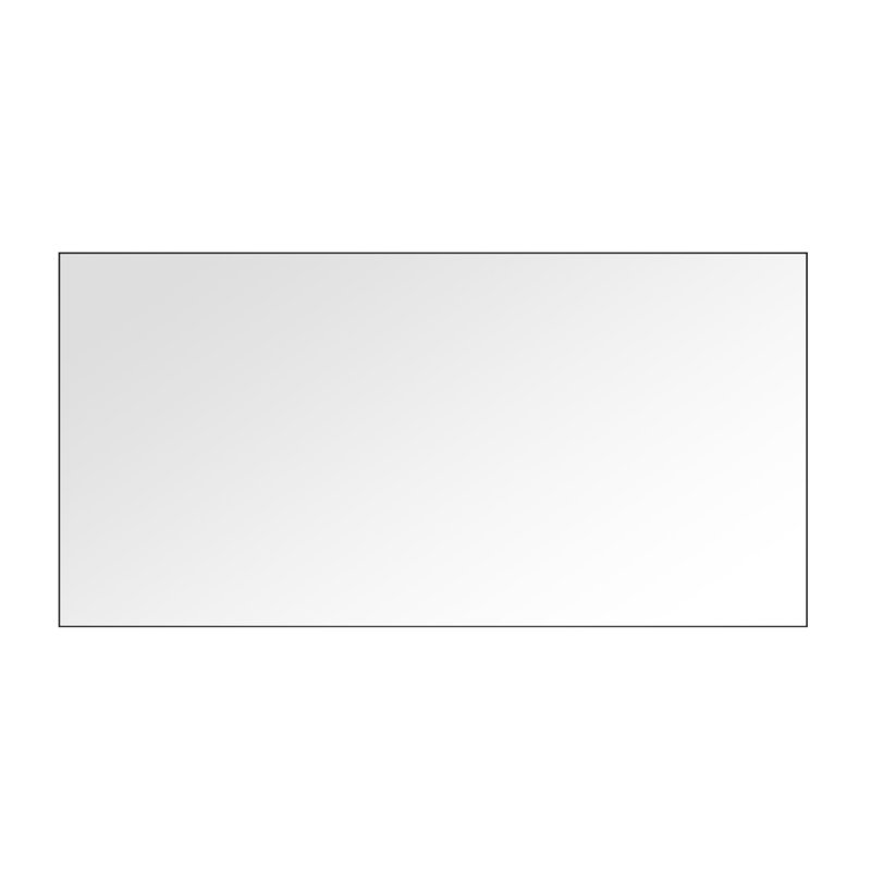 Miroir de salle de bain X 48 po - Corrosion, reflet transparent, noir mat, cadre de décoration gracieux rouille, confortable