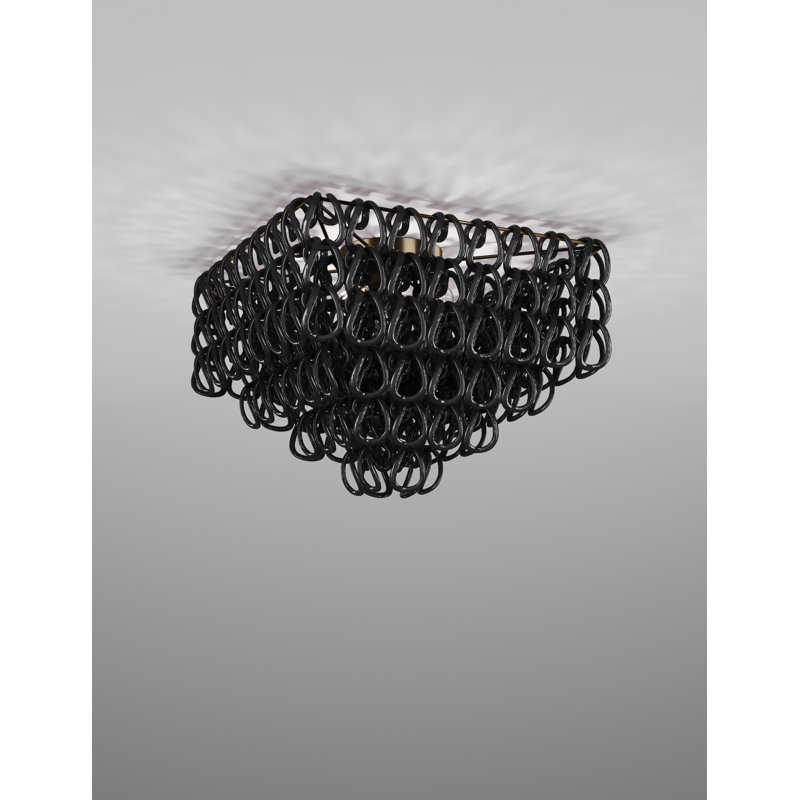 Giogali 4 - Light Flush Mount, Matte Bronze, Black