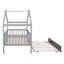 Twin Size House Bed with Twin Size Trundle
