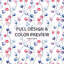 Ensemble de literie à motif floral 3 pièces - Housse de couette et coussin décoratif Blue Berry Whisper-124290293