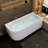 67" Freestanding Soaking Acrylic Bathtub