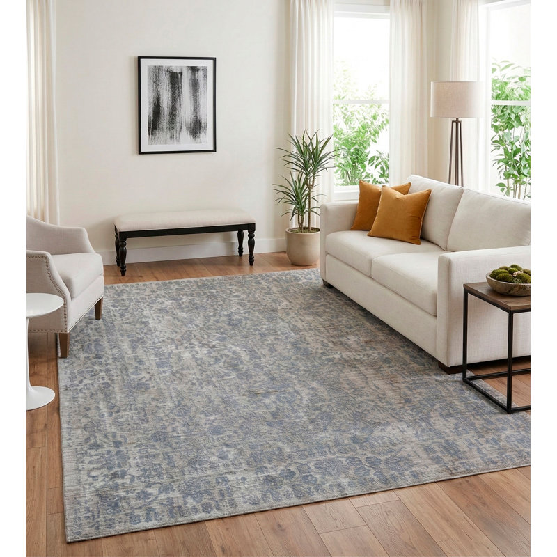 Ebru Area Rug, Rectangle 5' x 7'2"