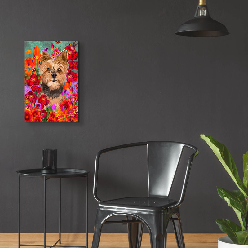  «River of Poppies» par Thatgrubgirl, art mural en verre acrylique, 16 po x 24 po, H 24 po x l 16 po