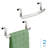 iDesign 10-inch Curved Over-the-Cabinet Towel Bar - Set of 2 - Brushed-111807547
