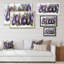 «Eggplants Kitchen Art», reproduction sur toile flottante-264229741-264229734