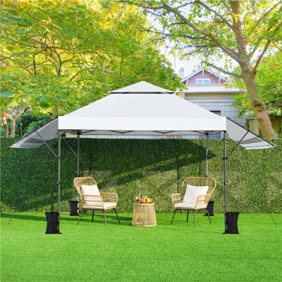 17 Ft. W X 10 Ft. D Steel Pop-Up Canopy