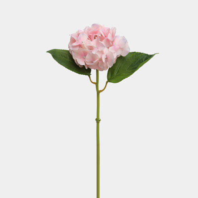 Hortensia rose 18,5 po Real Touch