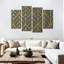 «Lattice Gold Leaves», reproduction d'art sur toile-311036570