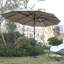 Parasol 14,8 pi kaki double face - Rouille - Cadre pour structure de support de parasol de patio extérieur-216134189