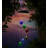 Paw Print Solar Multi Color Wind Chime
