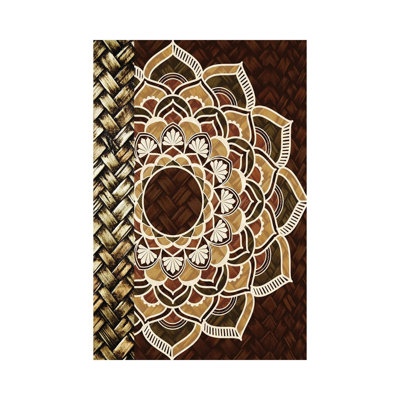 Mandala Weave I 1 Piece Wrapped Canvas Wall Art