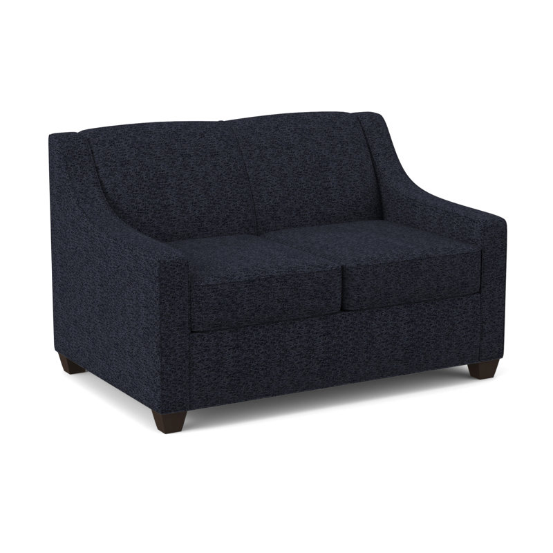 Phillips 52" Square Arm Sofa Bed with Reversible Cushions, Fluff Wall Street, Cafelle