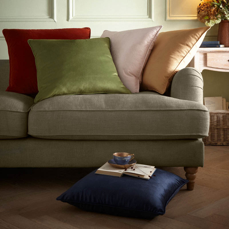 Roska Square Cushion Cover, Olive