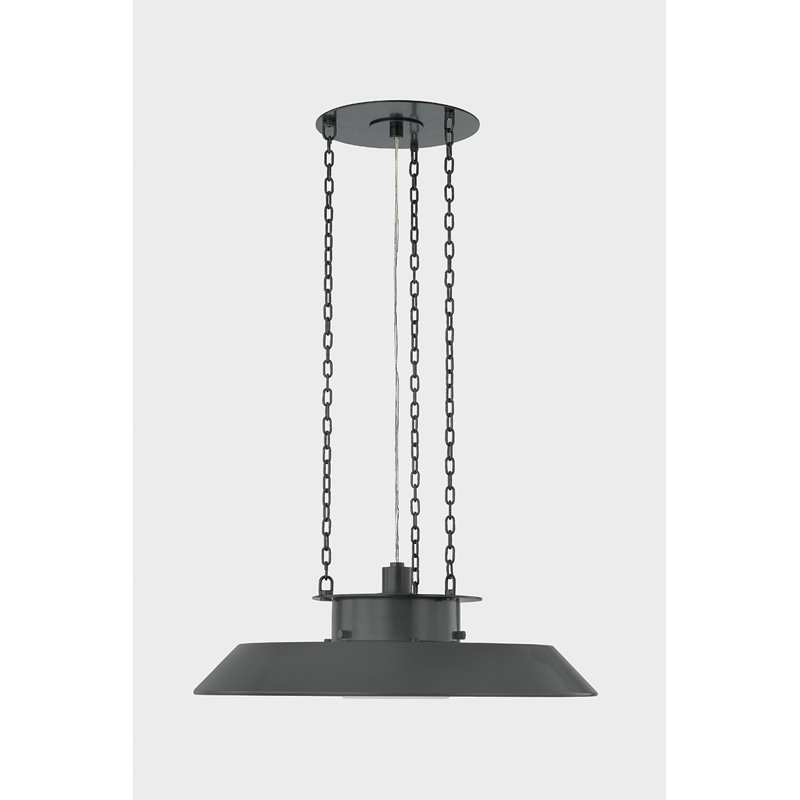 WOODROW Pendant, Bronze, 7.25" H x 22" W x 22" D