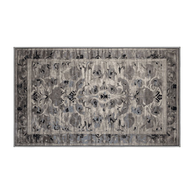 Machine Washable Gray Area Rug