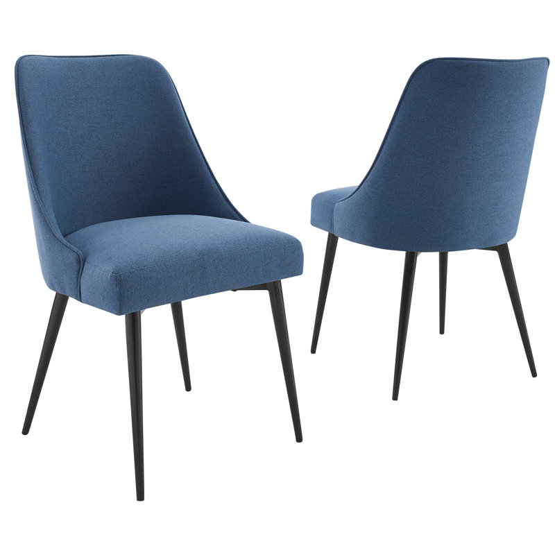 Mcmullan 18'' H Upholstered Side Chair, Blue