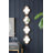 Gold Narrow Four Tiered Wall Mirror