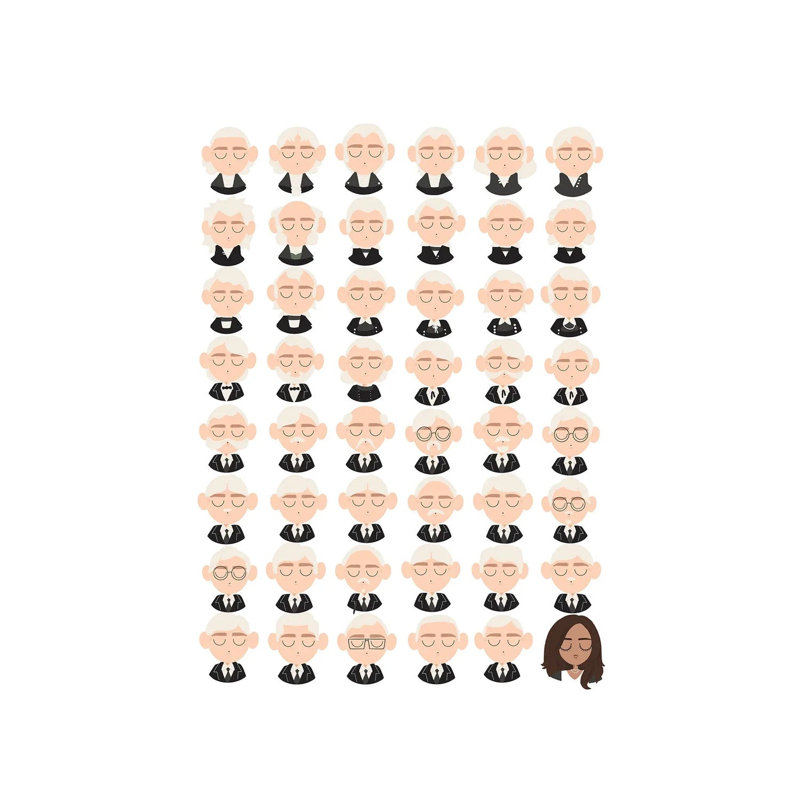 Vice Presidents Chart by The Beau Studio - Wrapped Canvas Print, 66.04 cm H x 45.72 cm W