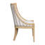 Chaise rembourrée avec garniture cloutée-1724462467