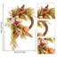 Artificial Fall Wreath 40cm Autumn Wreath for Front Door Thanksgiving Wreaths with Peonies