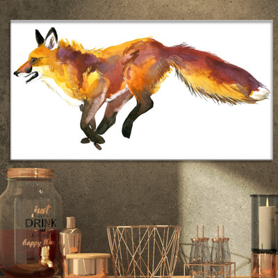 Illustration mignonne de renard-reproduction d’art