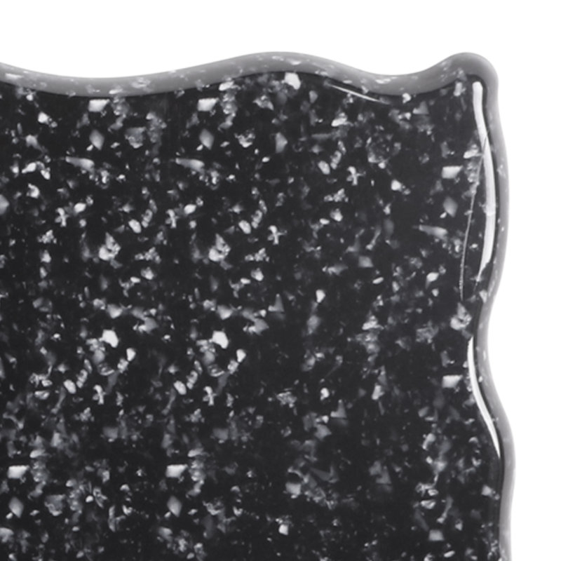 Elite Global Solutions Melamine Divided Serving Dish, Black Granite