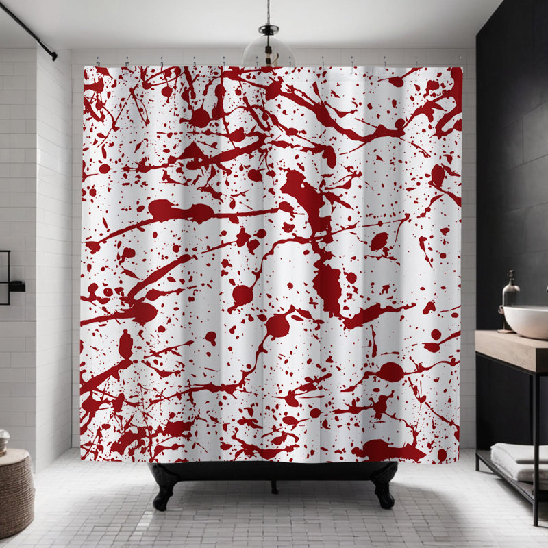 Rideau de douche Coco, Rouge