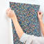 Papier peint floral bleu Prato Petite-2076442846