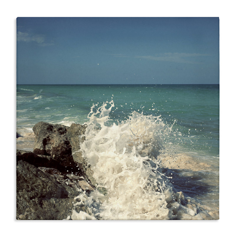 "Splashing Beach Spray", art mural par Susan Bryant, H 17 po x l 17 po