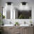 Modern LED Vanity Light With 3 Color Modes, Dimmable Bathroom Light Fixture, Eye Protection Wall Light Over Mirror, Clear Glass Shade And Black-Gold Finish-1360075837