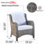 Chaise de patio avec coussins Peridot-68205985