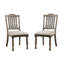 Chaises d'appoint transitionnelles avec pieds tournés gracieux